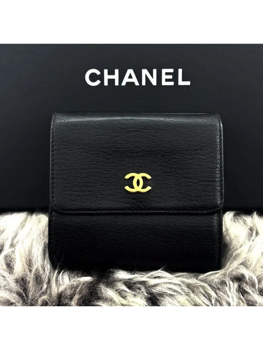 Chanel Special Sale Wallet CC Logo Hook Trifold